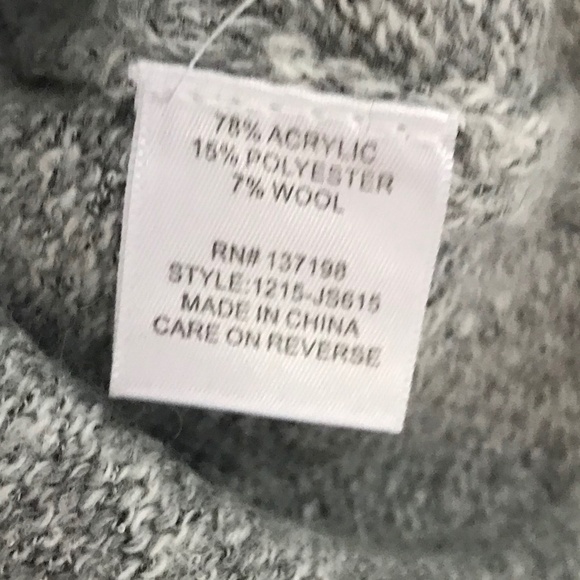 🔴Wool Blend Cold Shoulder Turtleneck Comfy Sweater - Picture 5 of 8